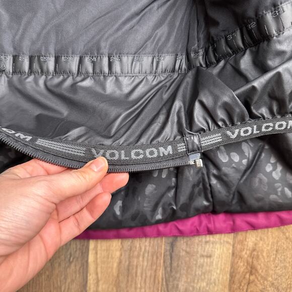 Volcom So Minty Insulated Snow Jacket Girl's Large Pink Snowboarding Hiking Ski - Picture 10 of 14